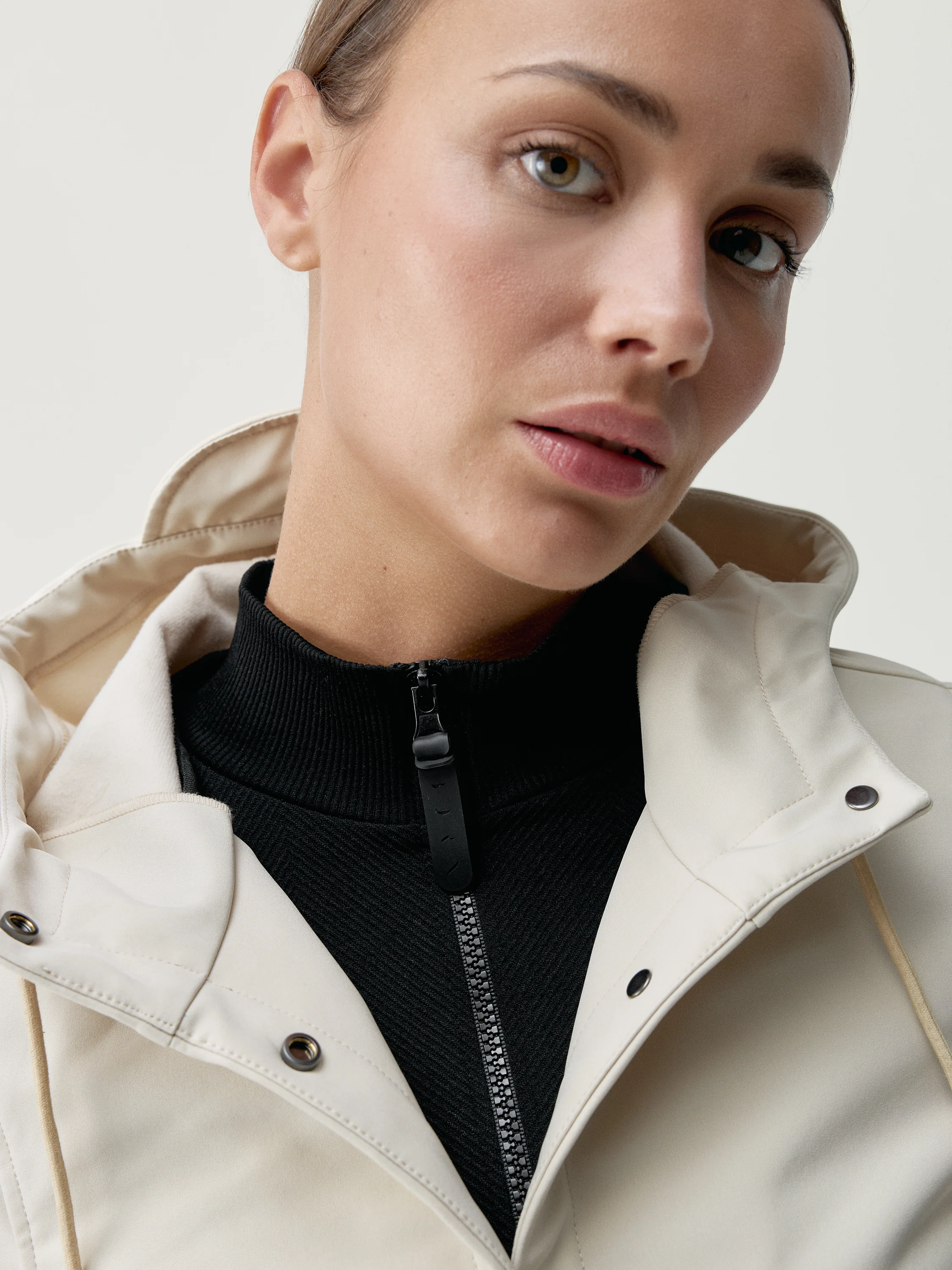 Jacket Trench Winter Ecru - Image 3