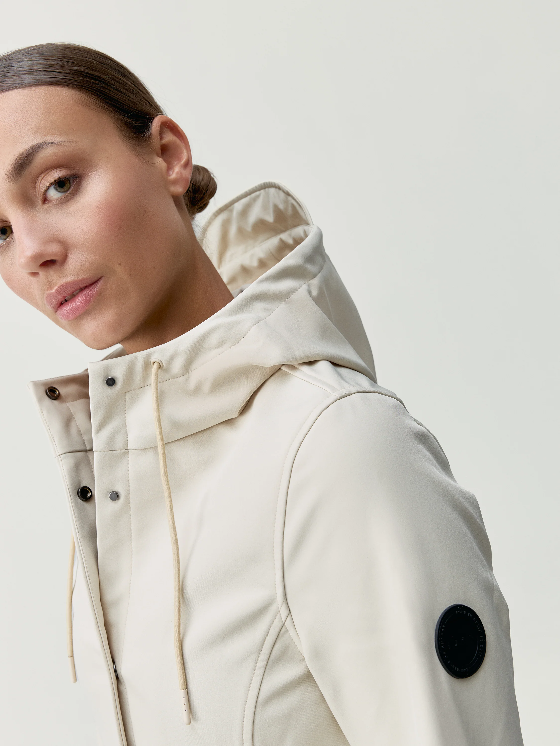 Jacket Trench Winter Ecru - Image 5