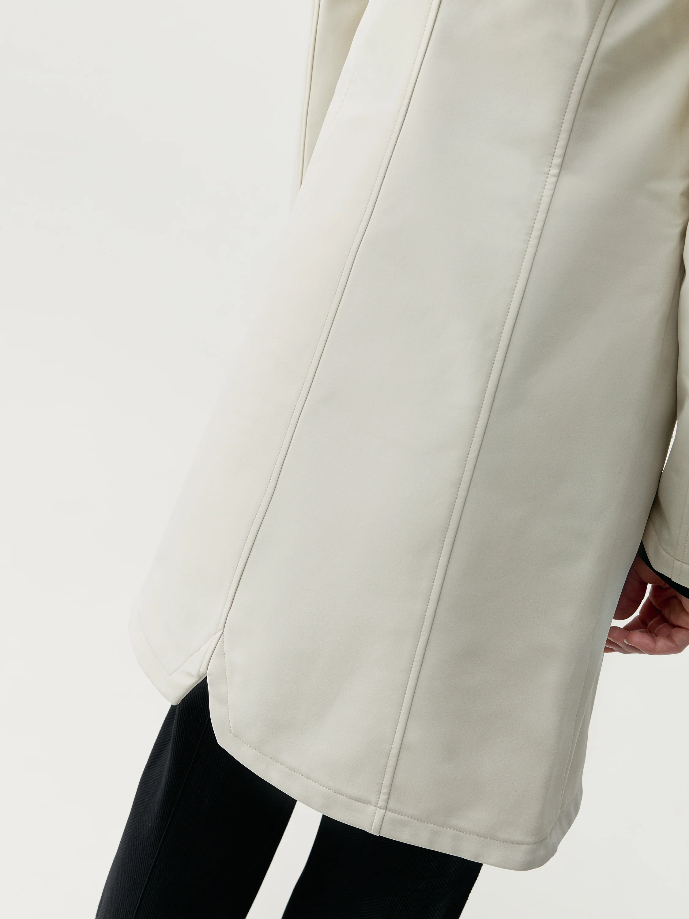 Jacket Trench Winter Ecru - Image 7