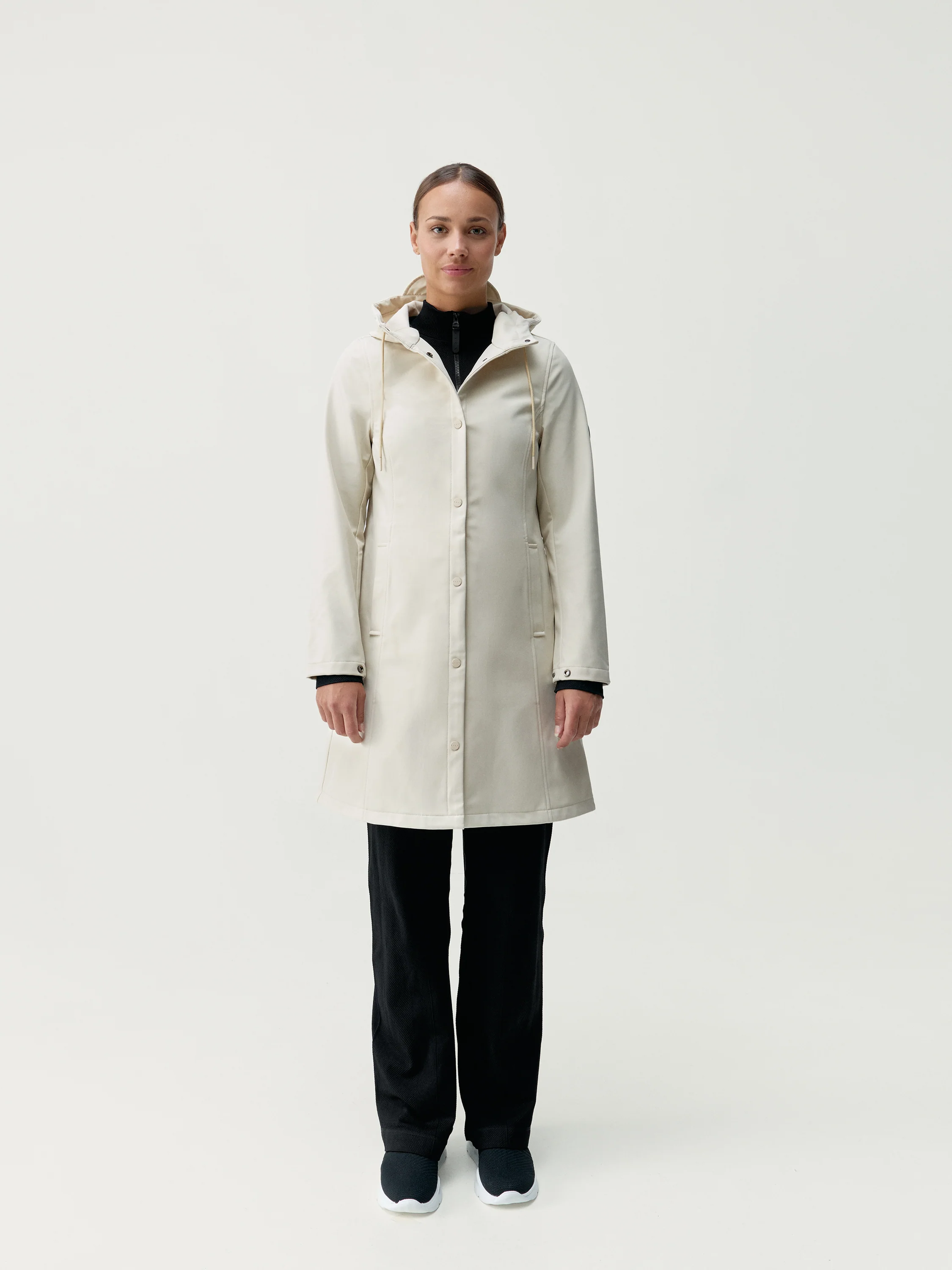 Jacket Trench Winter Ecru - Image 8