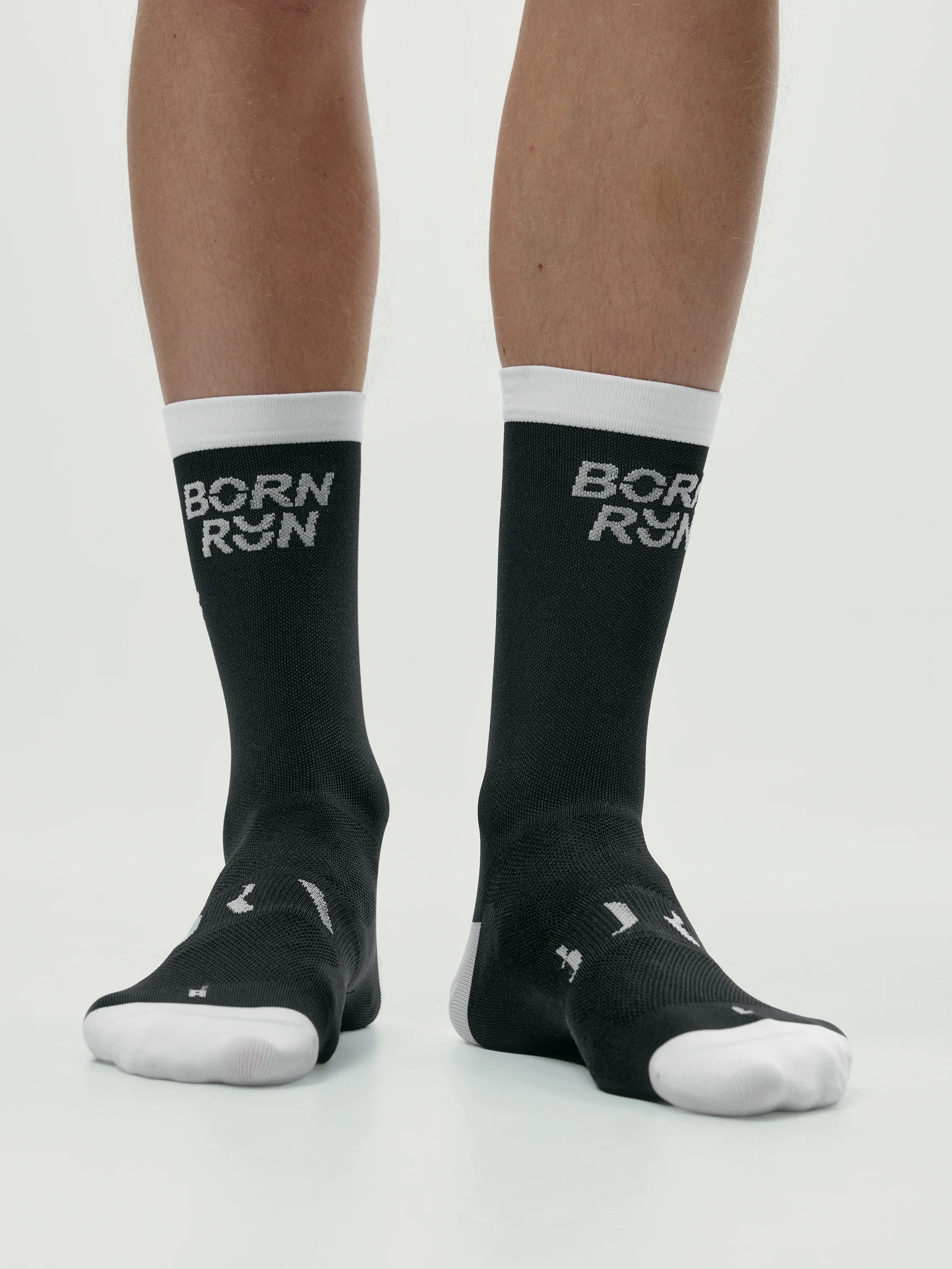 Run Socks Black/White - Image 3