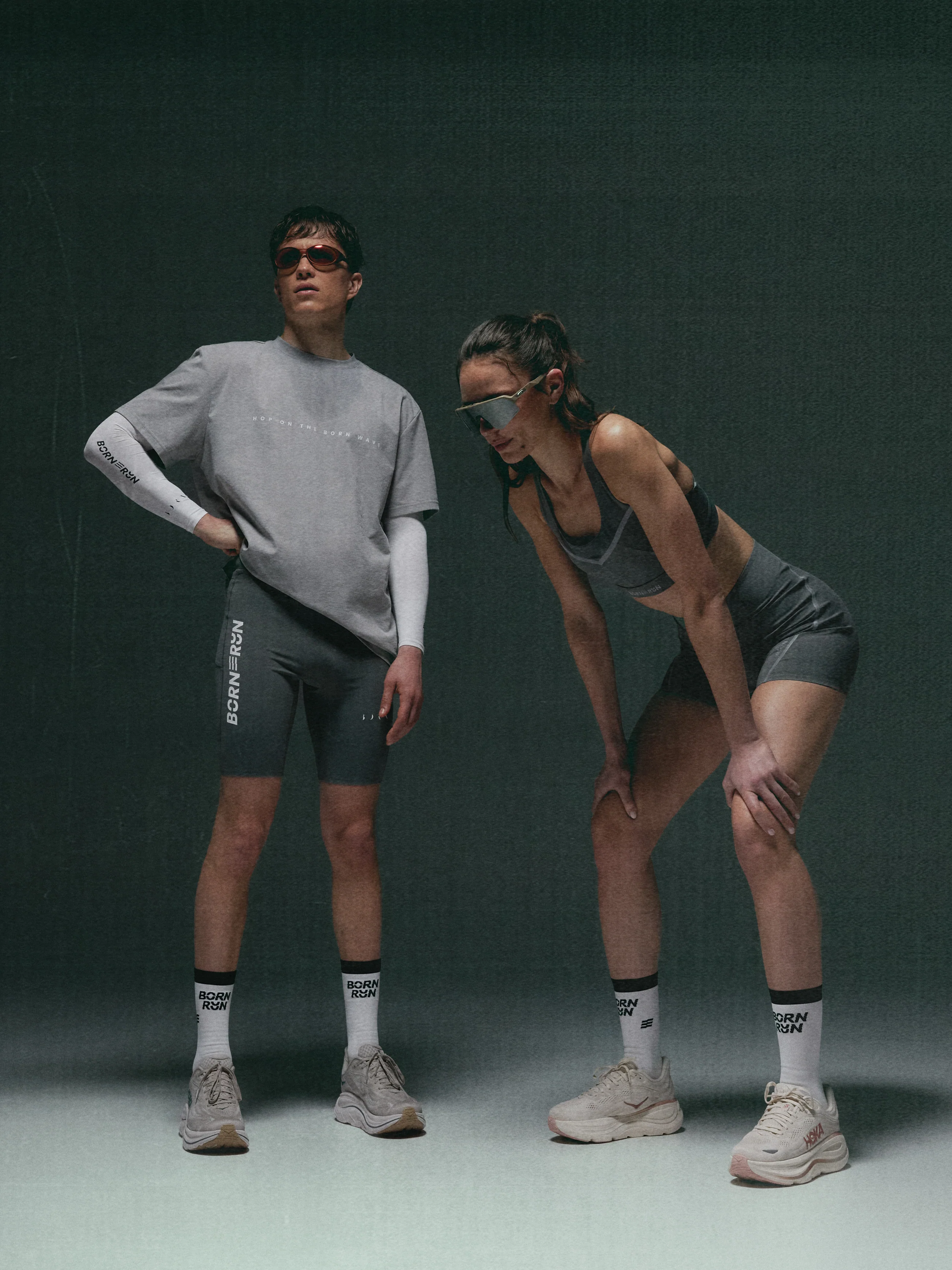 Run Socks White/Black - Image 3