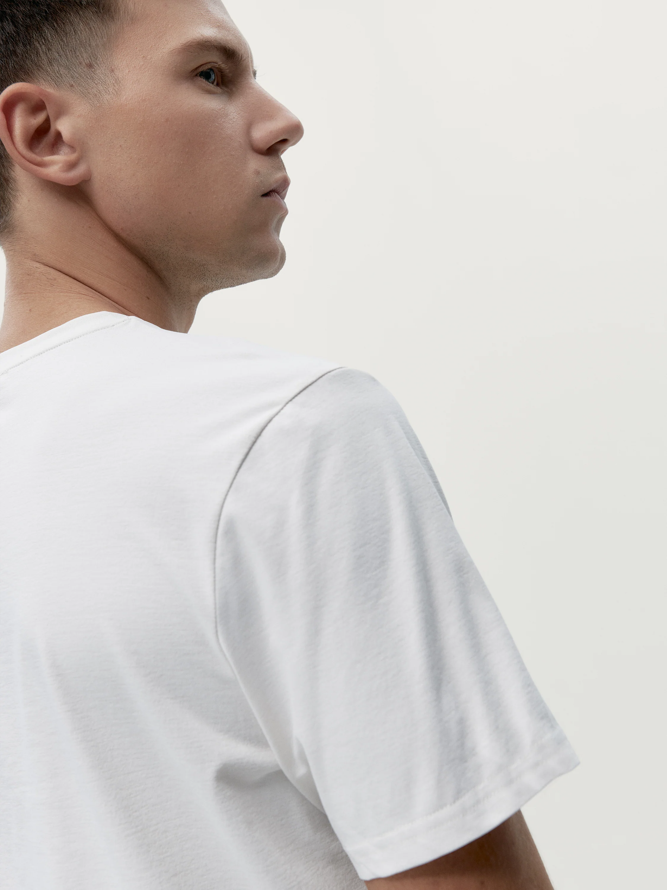 T-Shirt Melville White Chalk - Image 3